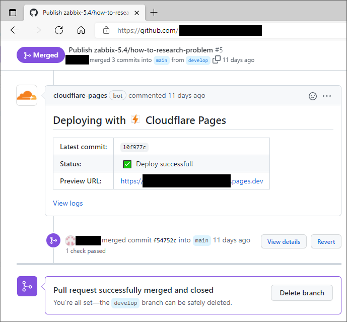 githubとCloudflare Pagesの連携